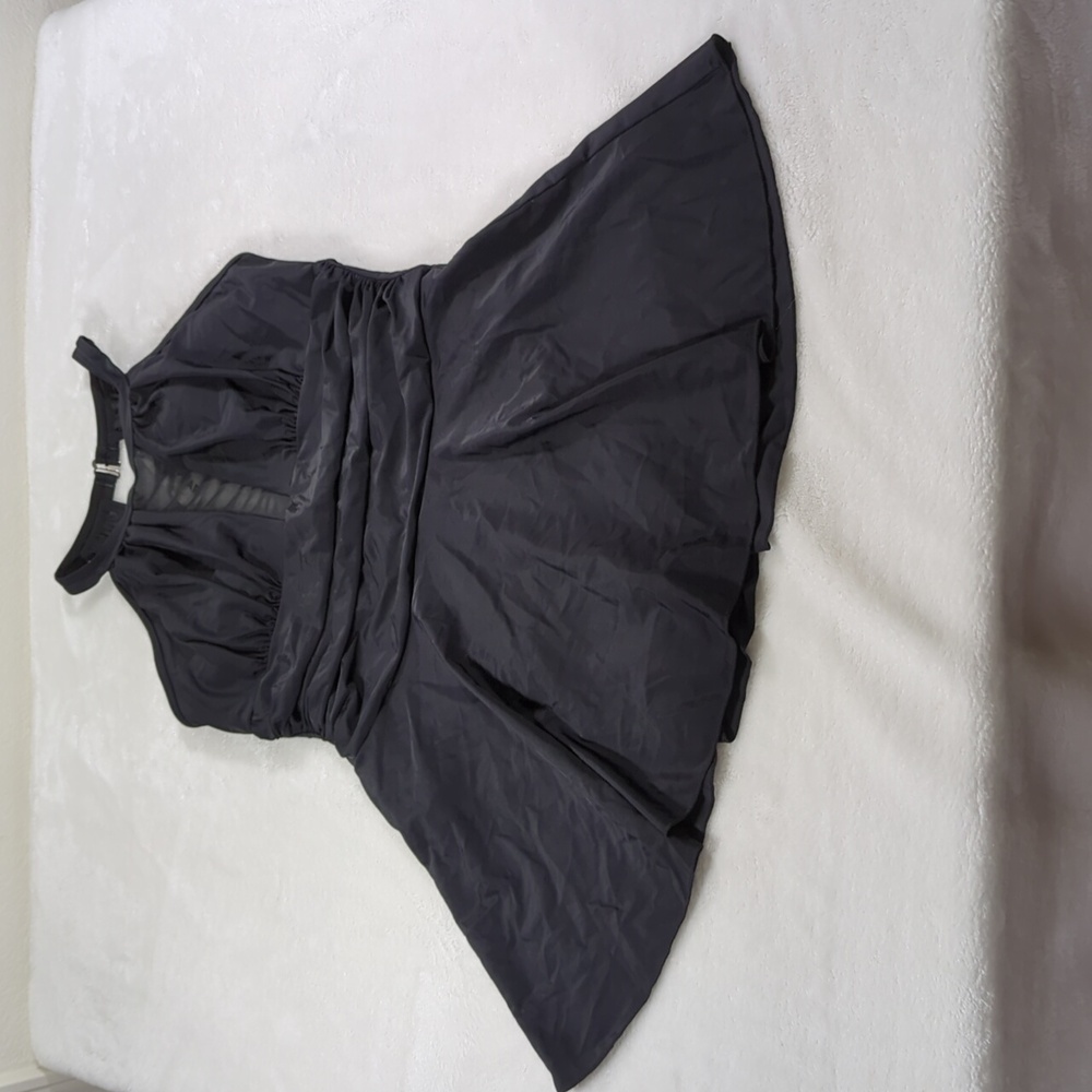 NWT Cocopear Grecian swim dress L / XL 10-12 Black